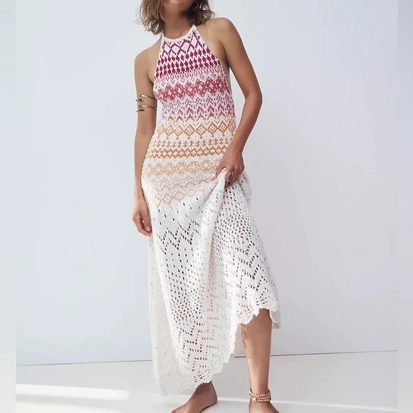 chinese dress ladies Dalton Backless Crochet Maxi Dress main image 1